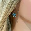 Starfish Fire Opal Earrings