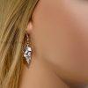 Shell Fire Opal Earrings