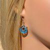 Spiral Fire Opal Earrings