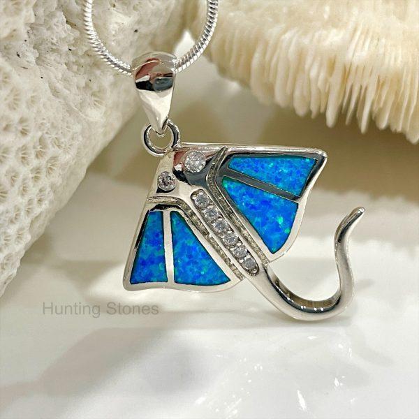 Stingray Fire Opal Necklace