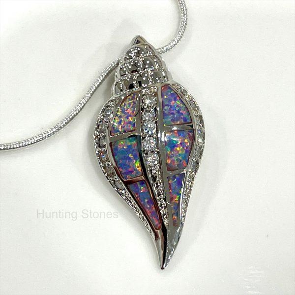 Shell Fire Opal Necklace
