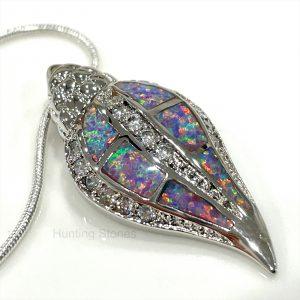 Shell Fire Opal Necklace
