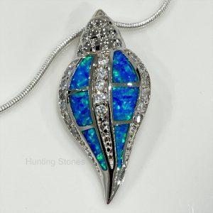 Shell Fire Opal Necklace