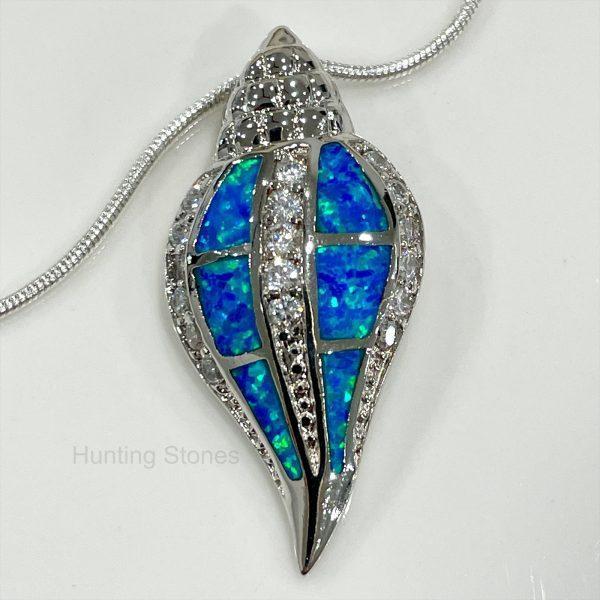 Shell Fire Opal Necklace