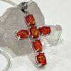 Cross Fire Opal Necklace