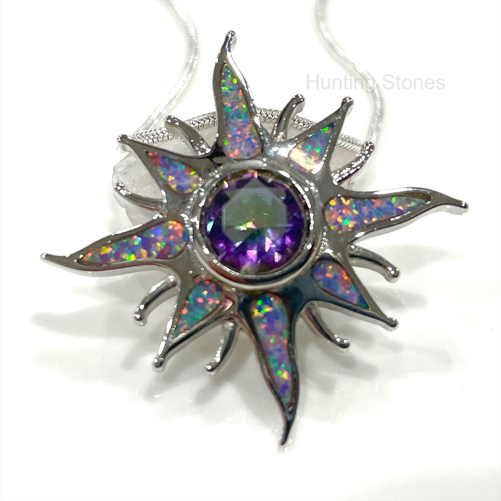 Sun Fire Opal Necklace