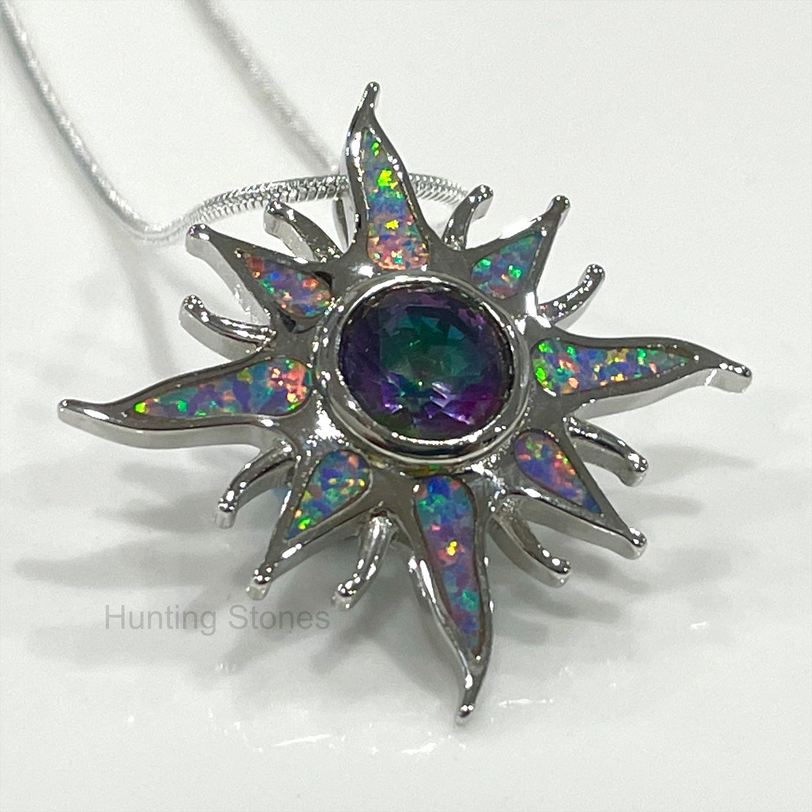Sun Fire Opal Necklace
