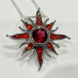 Sun Fire Opal Necklace