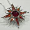 Sun Fire Opal Necklace