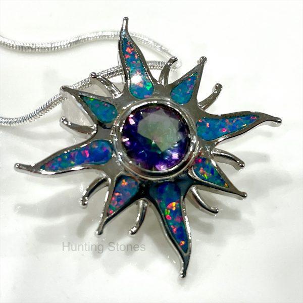 Sun Fire Opal Necklace