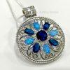 Mandala Fire Opal Necklace