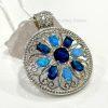 Mandala Fire Opal Necklace