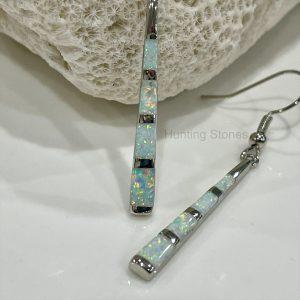 Stick Fire Opal Earrings