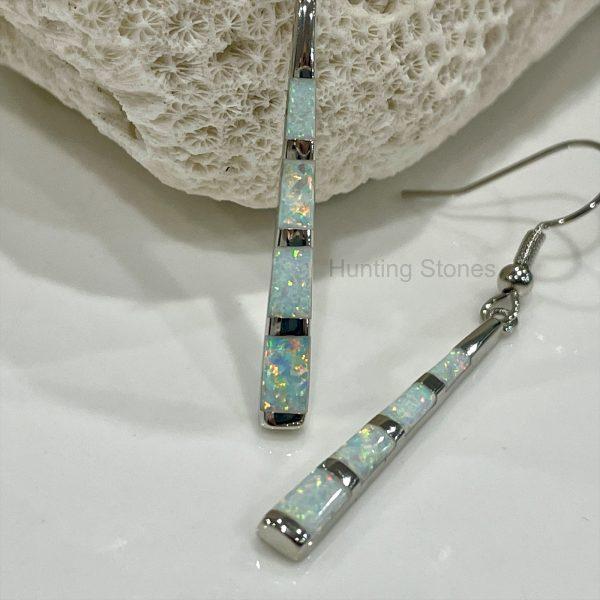 Stick Fire Opal Earrings