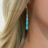 Stick Fire Opal Earrings