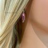Leaf Fire Opal Earrings