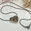 Floating Heart Memorial Urn Necklace
