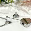 Silver Heart Pet Memorial Urn Necklace