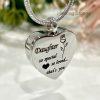 Silver Heart Memorial Urn Necklace