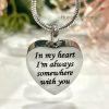 Silver Heart Memorial Urn Necklace