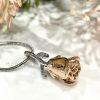 Rose Gold Rose Memorial Urn Necklace