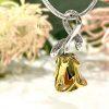 Gold Rose Memorial Urn Necklace