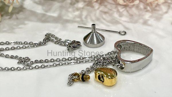 Dad Floating Heart Memorial Urn Necklace