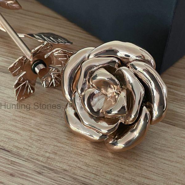 Rose Gold Rose Memorial Urn