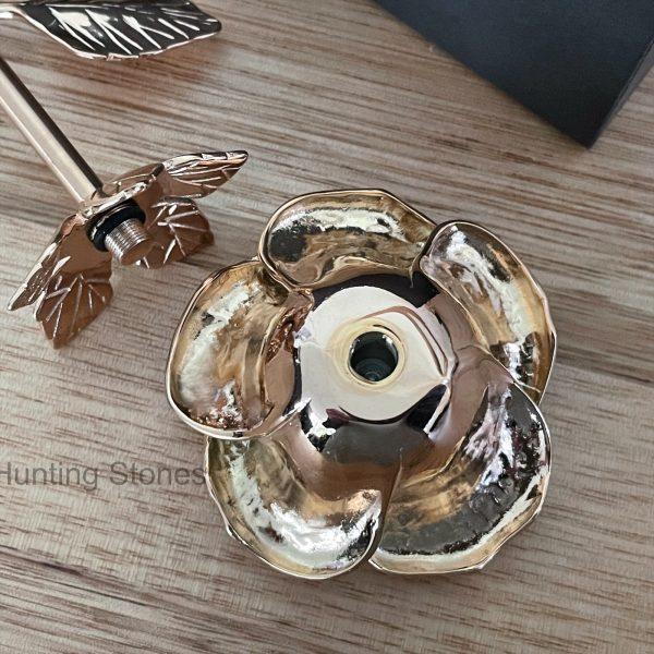 Rose Gold Rose Memorial Urn
