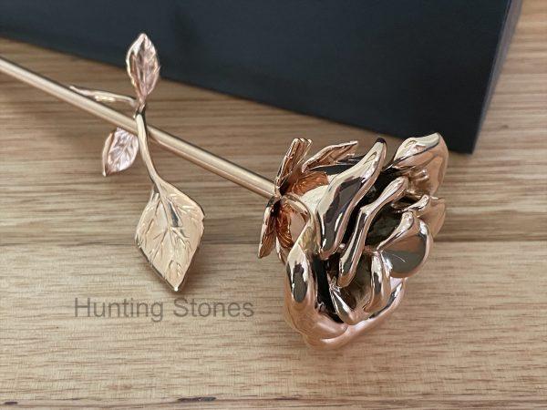 Rose Gold Rose Memorial Urn