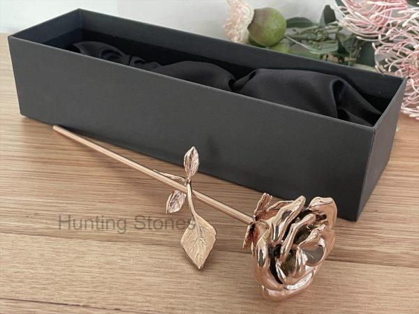 Rose Gold Rose Memorial Urn