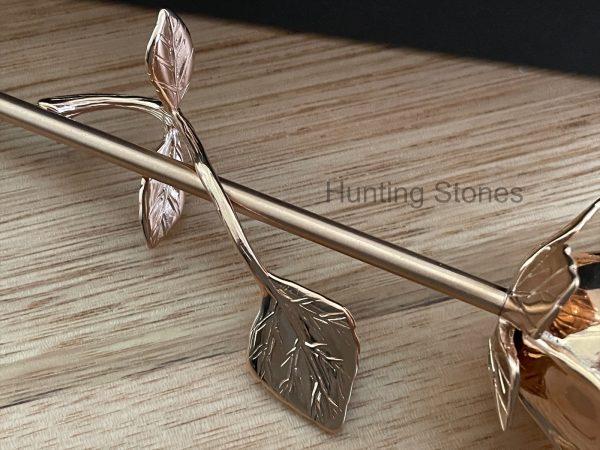Rose Gold Rose Memorial Urn