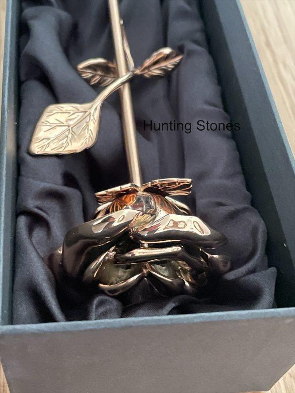 Rose Gold Rose Memorial Urn