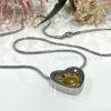 Floating Heart Memorial Urn Necklace