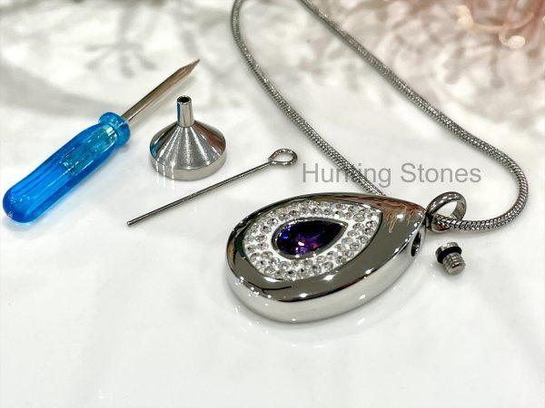 Stainless Steel Cremation Urn,teardrop Cremation Urn, Urn Necklace, Teardrop  Urn Necklace, Cremation on Luulla