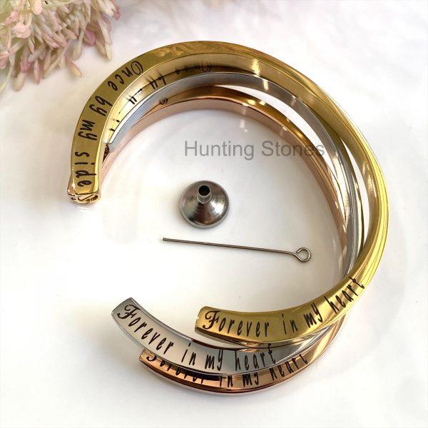 Stainless Steel Memorial Urn Bracelet