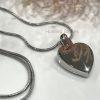 Crystal Paw Heart Memorial Keepsake Cremation Ashes Urn Pendant Necklace