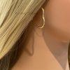 Gold Heart Hoop Earrings