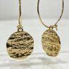 Hammered Hoop Earrings