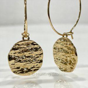 Hammered Hoop Earrings