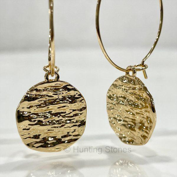 Hammered Hoop Earrings