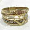 Crystal Heart Wrap Bracelet