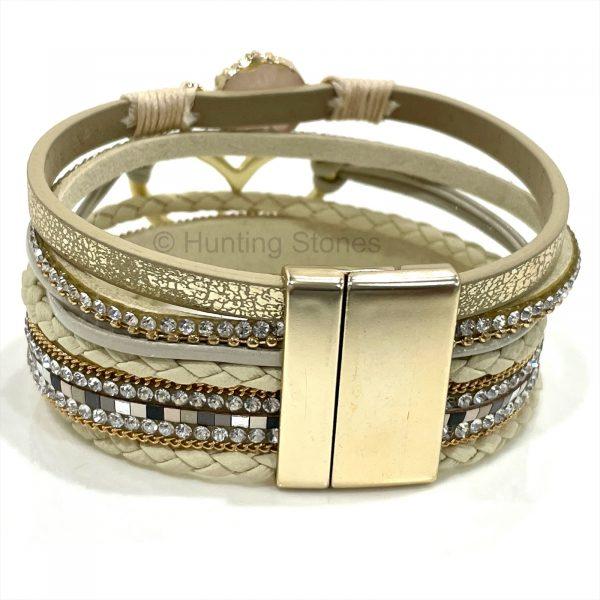 Crystal Heart Wrap Bracelet