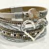 Crystal Heart Wrap Bracelet