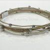 Crystal Stud Gold Wrap Bracelet
