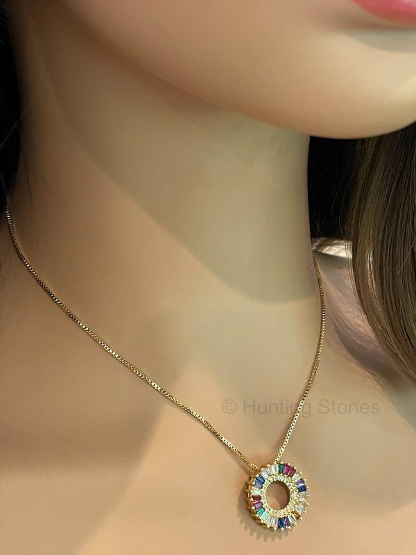 Rainbow Crystal Necklace