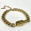 Chunky Double D Gold Bracelet
