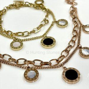 Shell Roman Numeral Bracelet