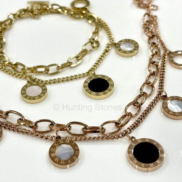 Shell Roman Numeral Bracelet