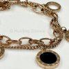Rose Gold Shell Roman Numeral Bracelet